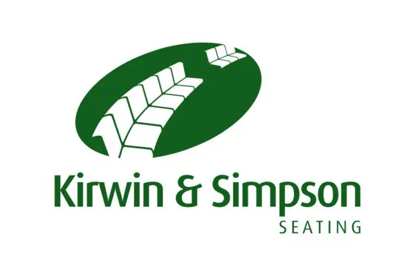 Kirwin & Simpson Seating written in green on a white background.